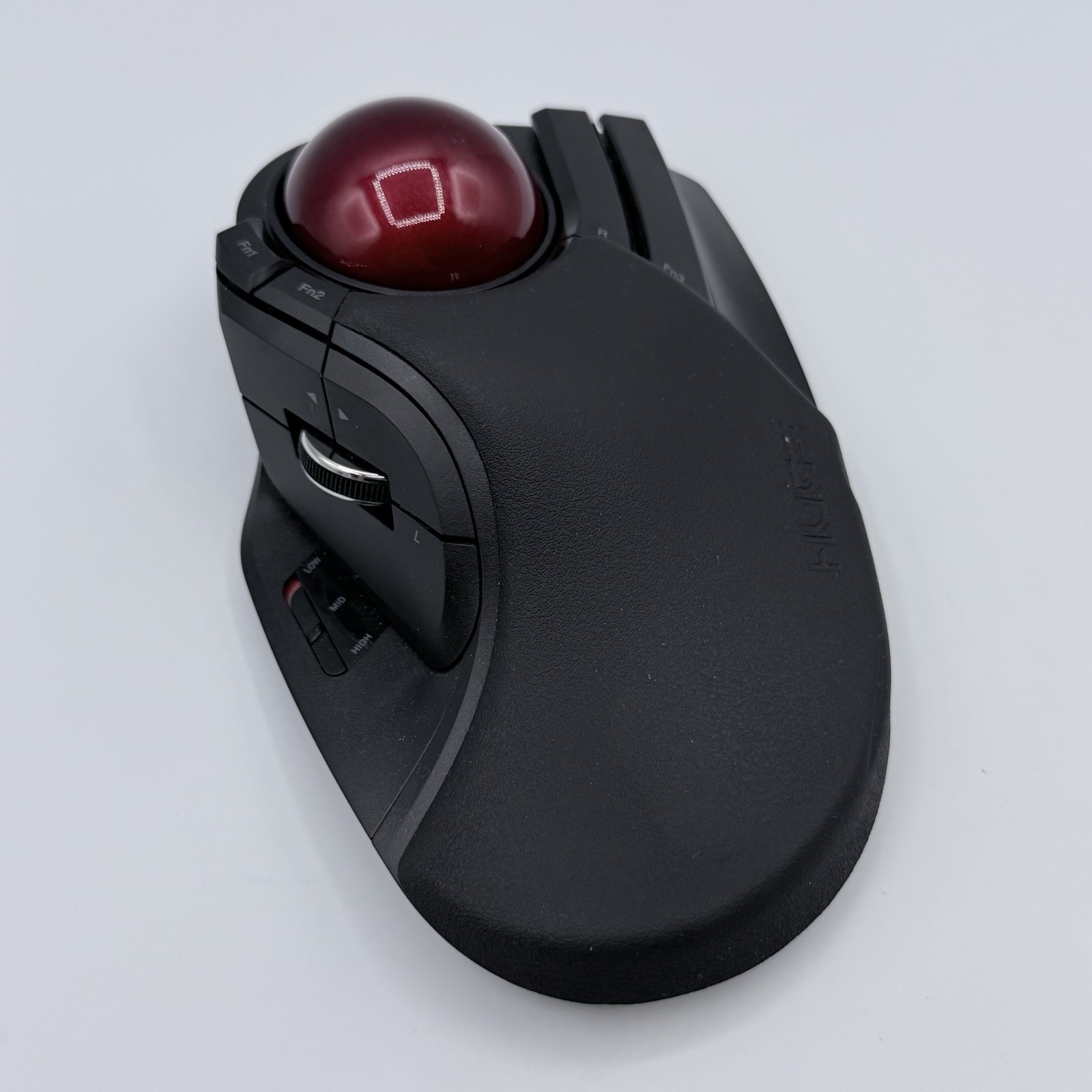 Elecom Huge Trackball Mouse M-HT1DR Wireless Black Red Ergonomic without Dongle