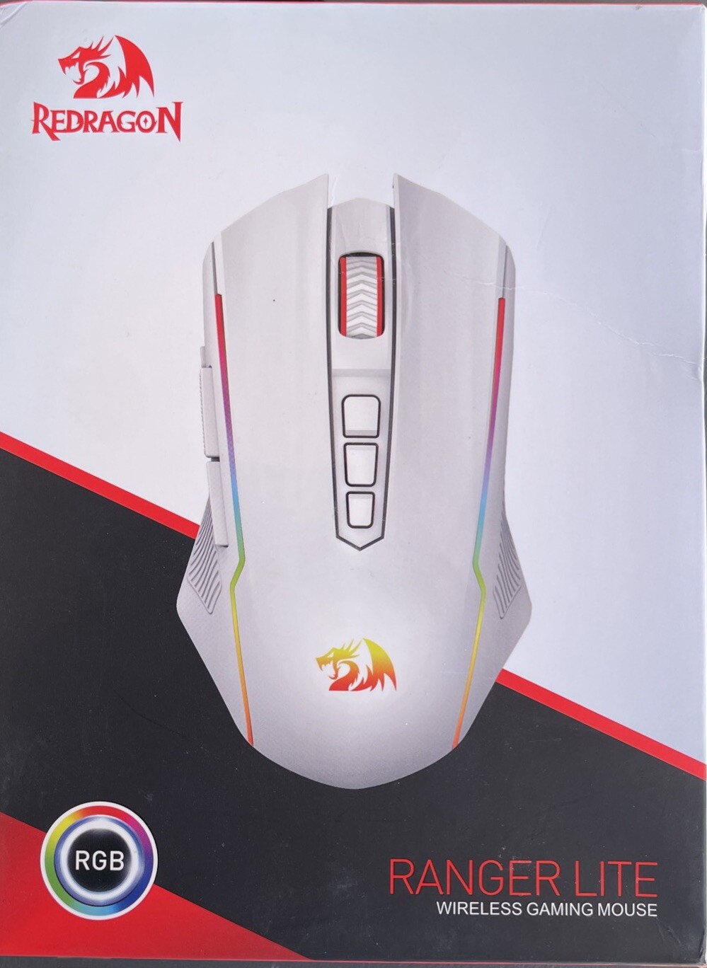 Redragon RANGER Lite Gaming Mouse 2.4G Wireless/Wired M910-WS 8000DPI New Open B