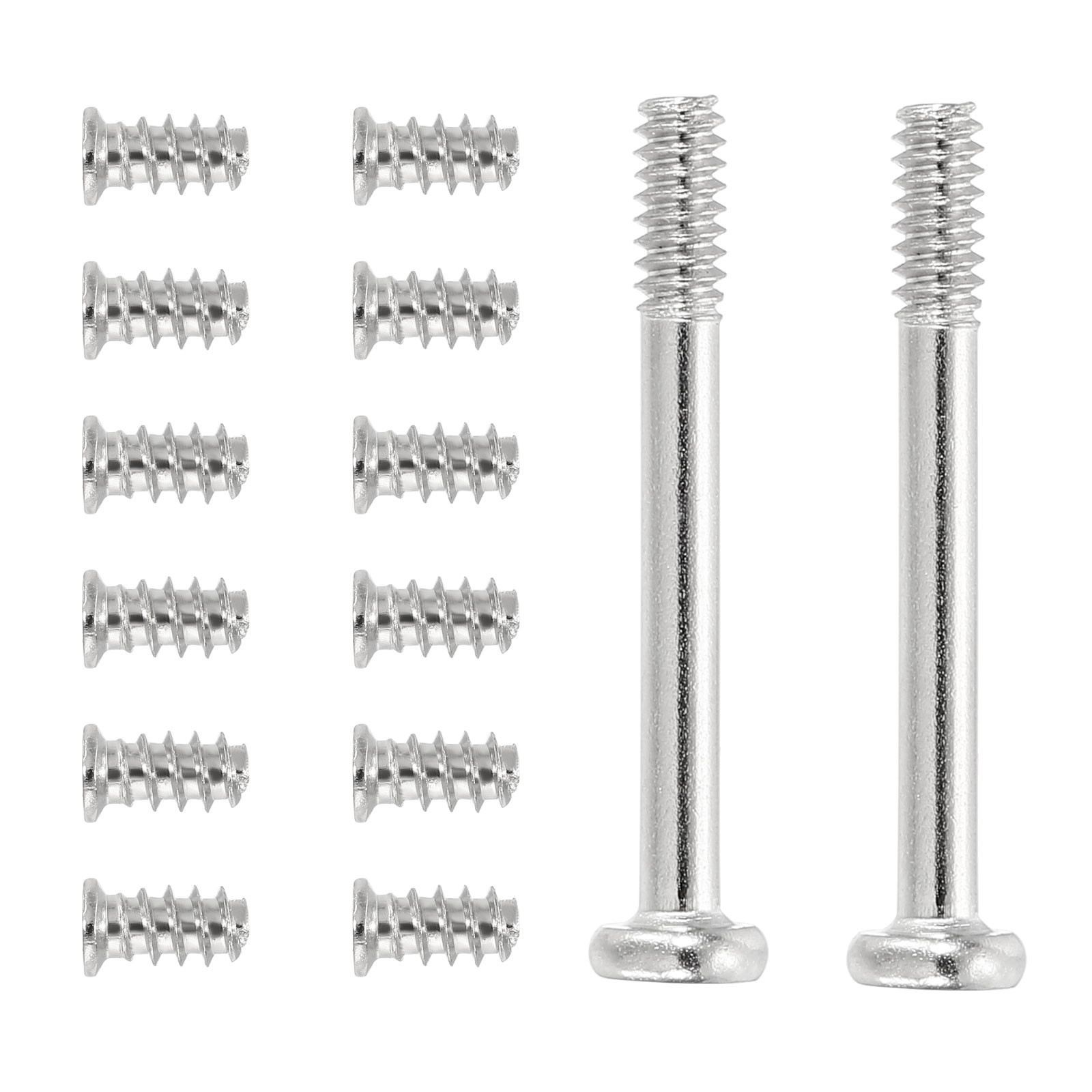 100Pcs(50pcs #6-32x30, 50pcs M5x10) Computer Case Fan Screws Kit for DIY, Silver