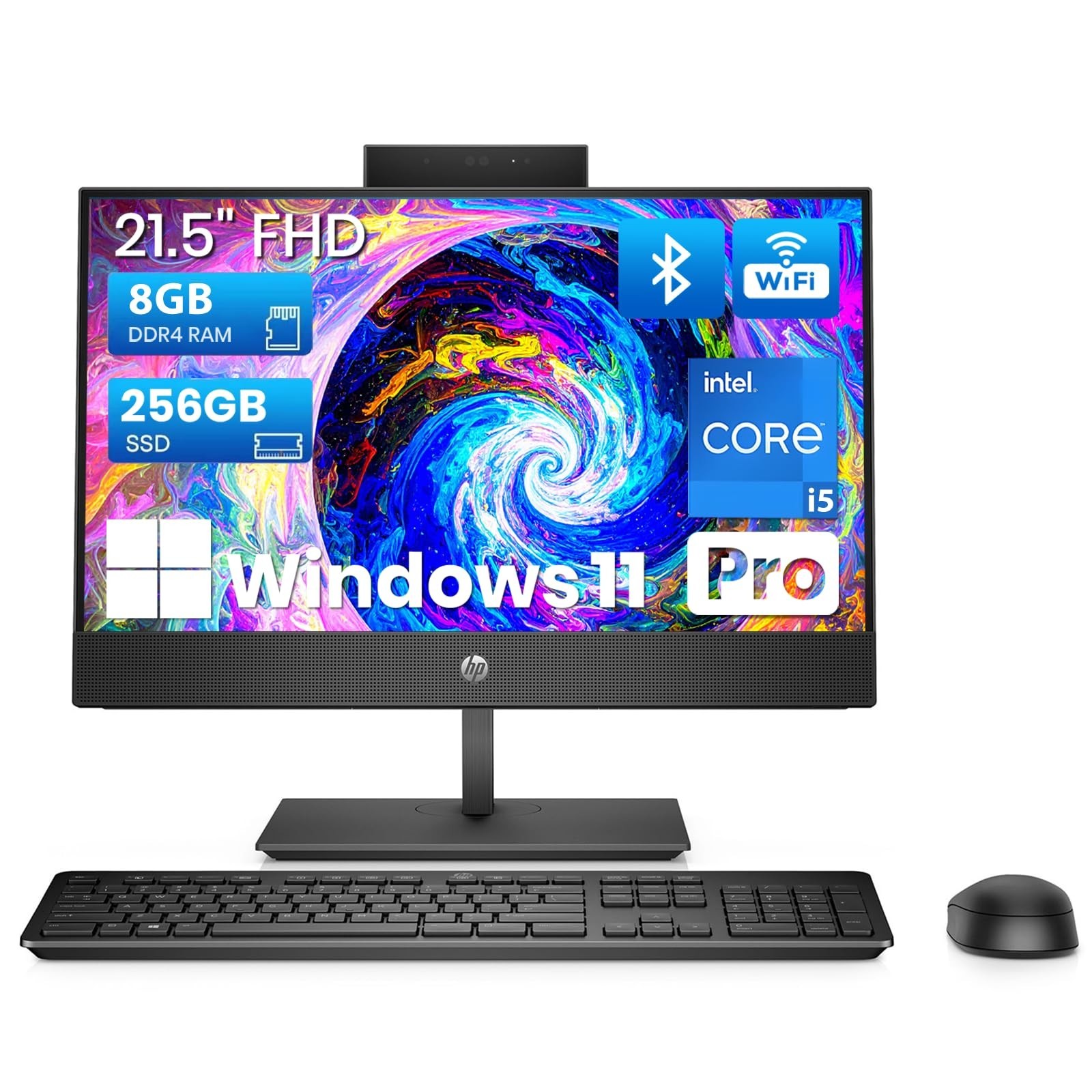 HP ProOne 600 G4 with 21.5-inch FHD Monitor Intel i5-8500T 256GB SSD 8GB RAM