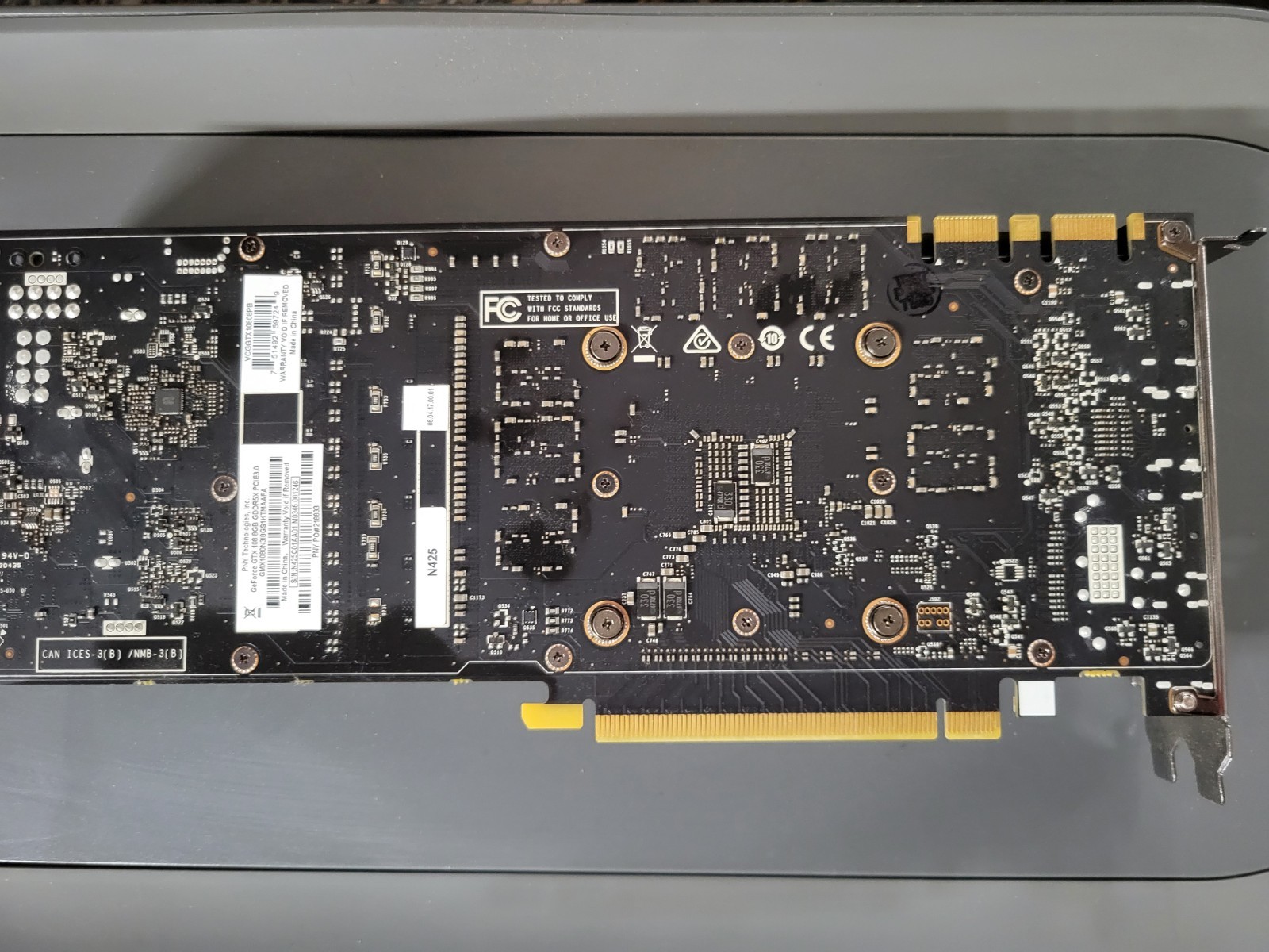 PNY NVIDIA GeForce GTX 1080 8GB, tested and working, GDDR5X VR Ready  PCIe x16