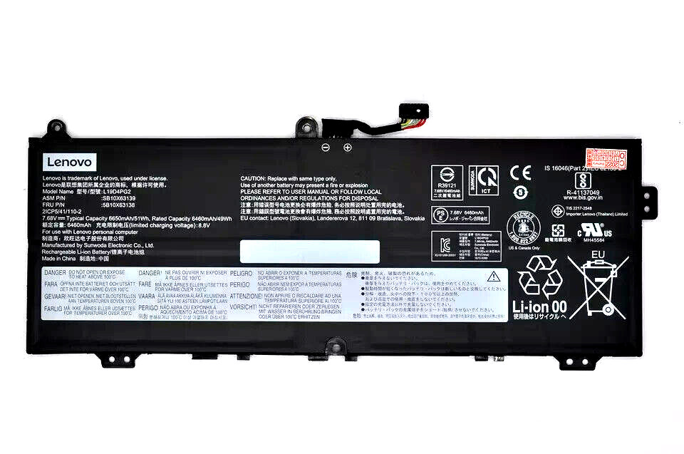Genuine L19M4PG2 L19D4PG2 Battery Lenovo IdeaPad Flex 5 CB-13IML05 C13 Yoga Gen1