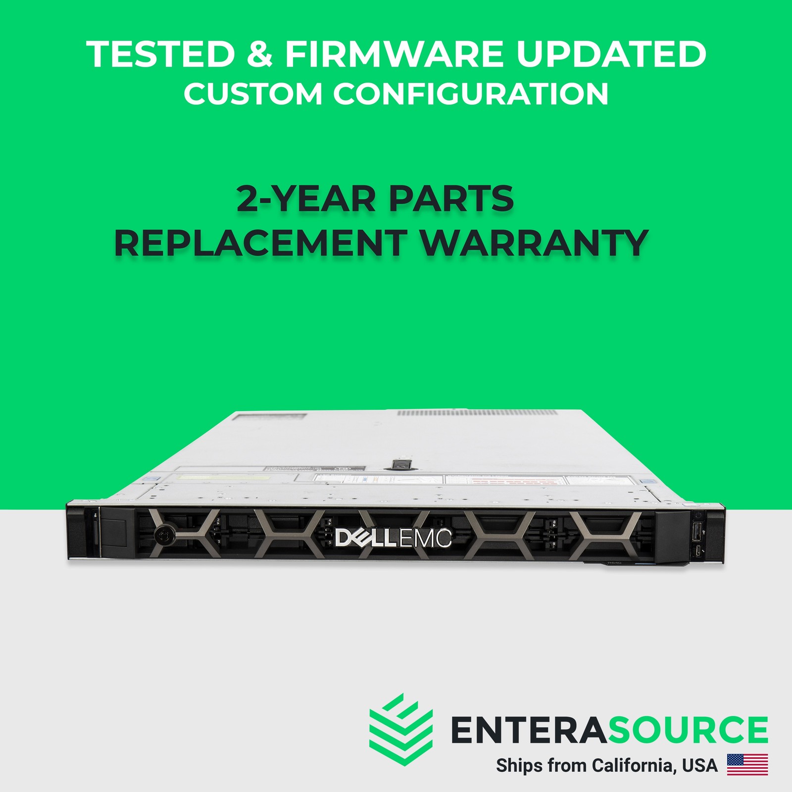 Dell PowerEdge R640 Server 10SFF - Configurable, 2x Xeon, 32GB-768GB RAM