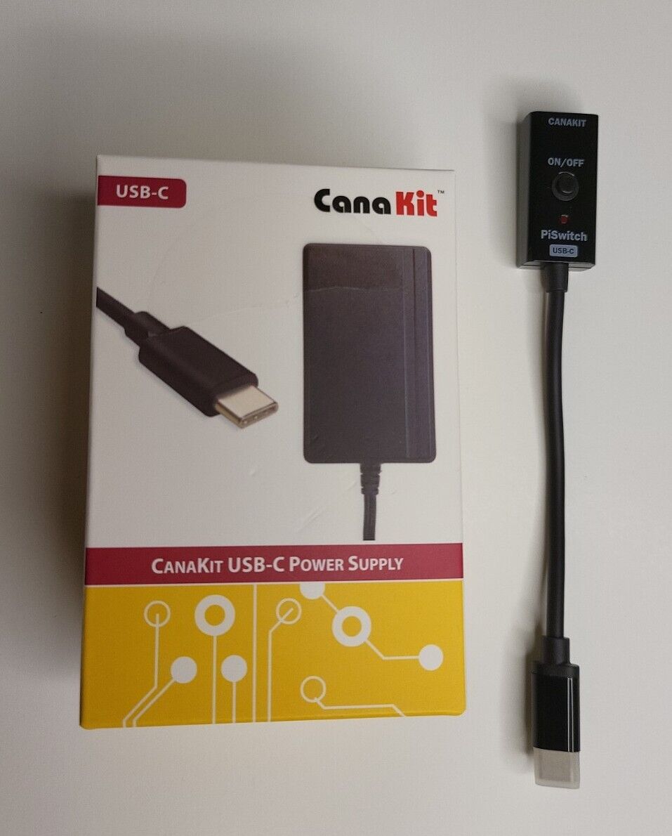 CanaKit 3.5A Raspberry Pi 4 Power Supply (USB-C) + ON/OFF Switch 