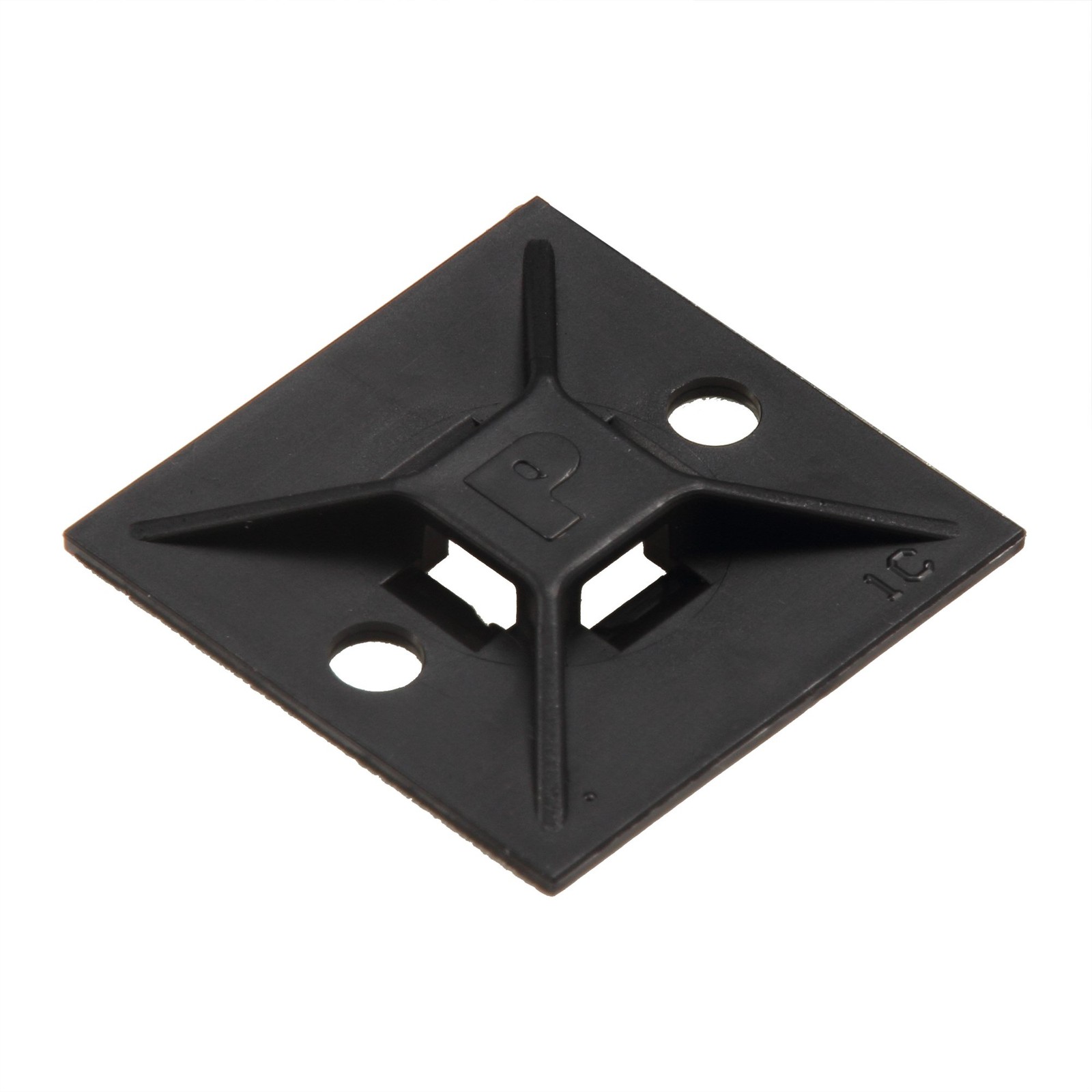 PANDUIT Mount Base with Acrylic Adhesive Tape, Weatherproof Black, 500 Pieces AB