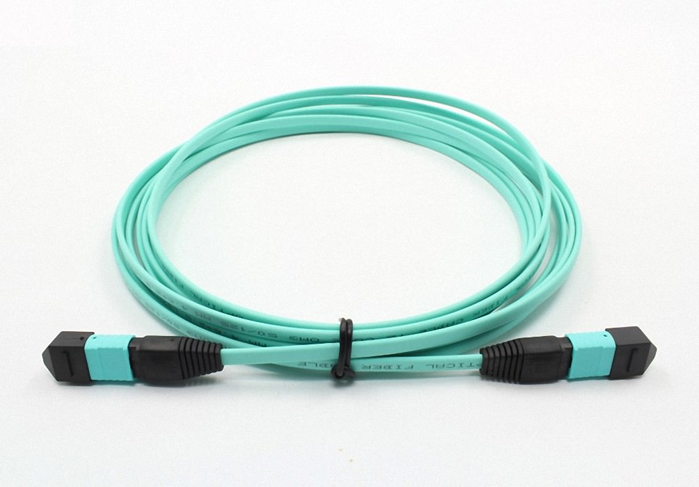 5 Meters 12 Core OM3 MPO/PC(female)-MPO/PC(female) 50/125um Fiber Patch Cord