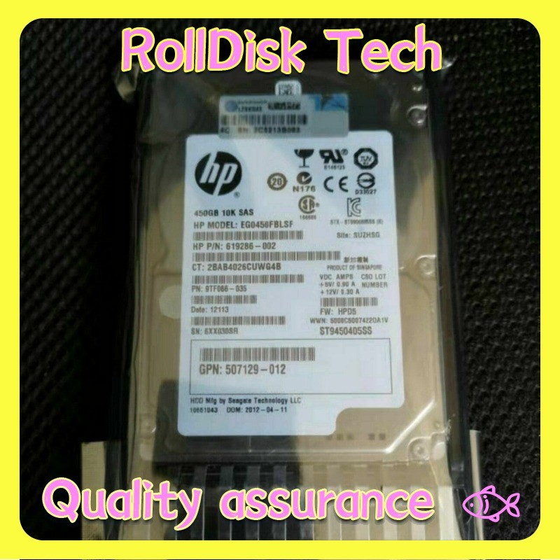 New HP 581284-B21 581310-001 597609-002 599476-002 450GB 10K 6G SAS 2.5 DP HD