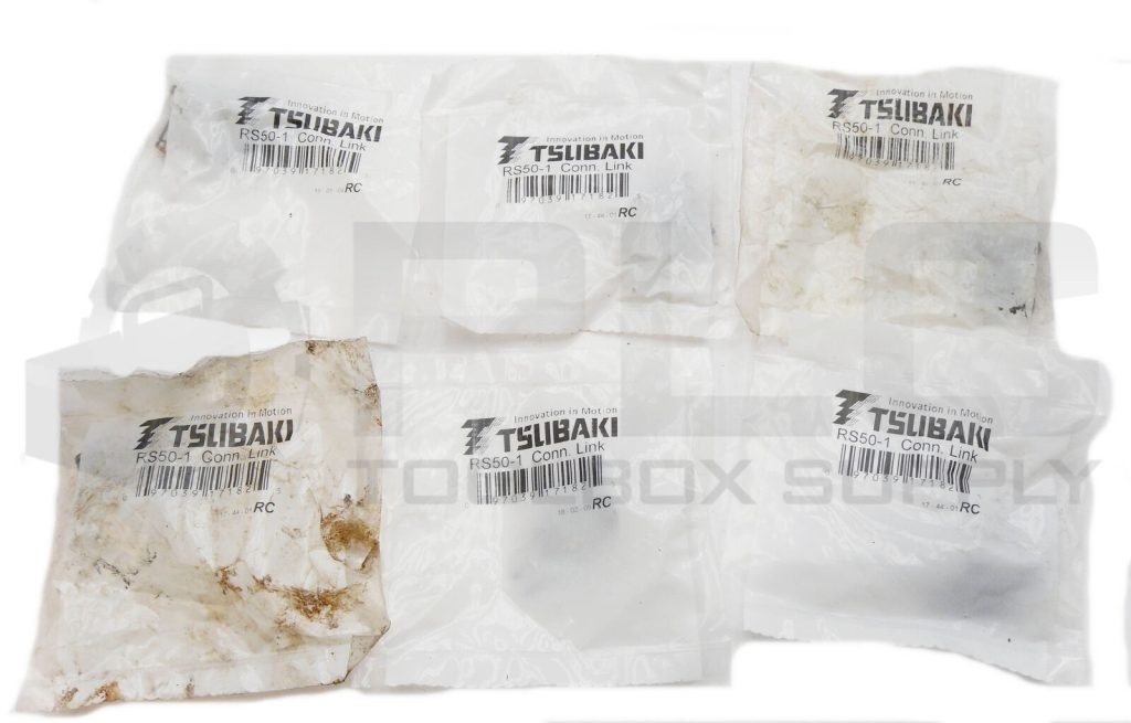 LOT OF 6 NEW SEALED TSUBAKI RS50-1 CONNECTING LINK