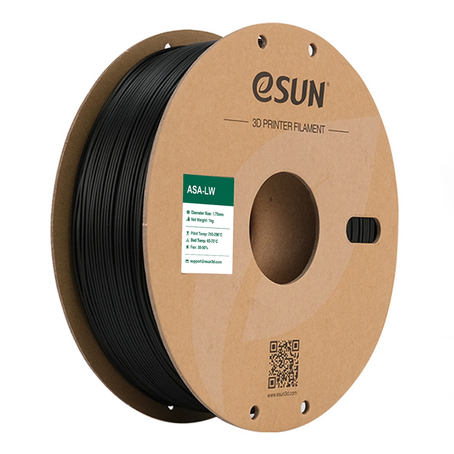 eSUN ASA-LW 3D Printer Filament Light Weight For 3D Printers 1.75mm 0.75KG Spool