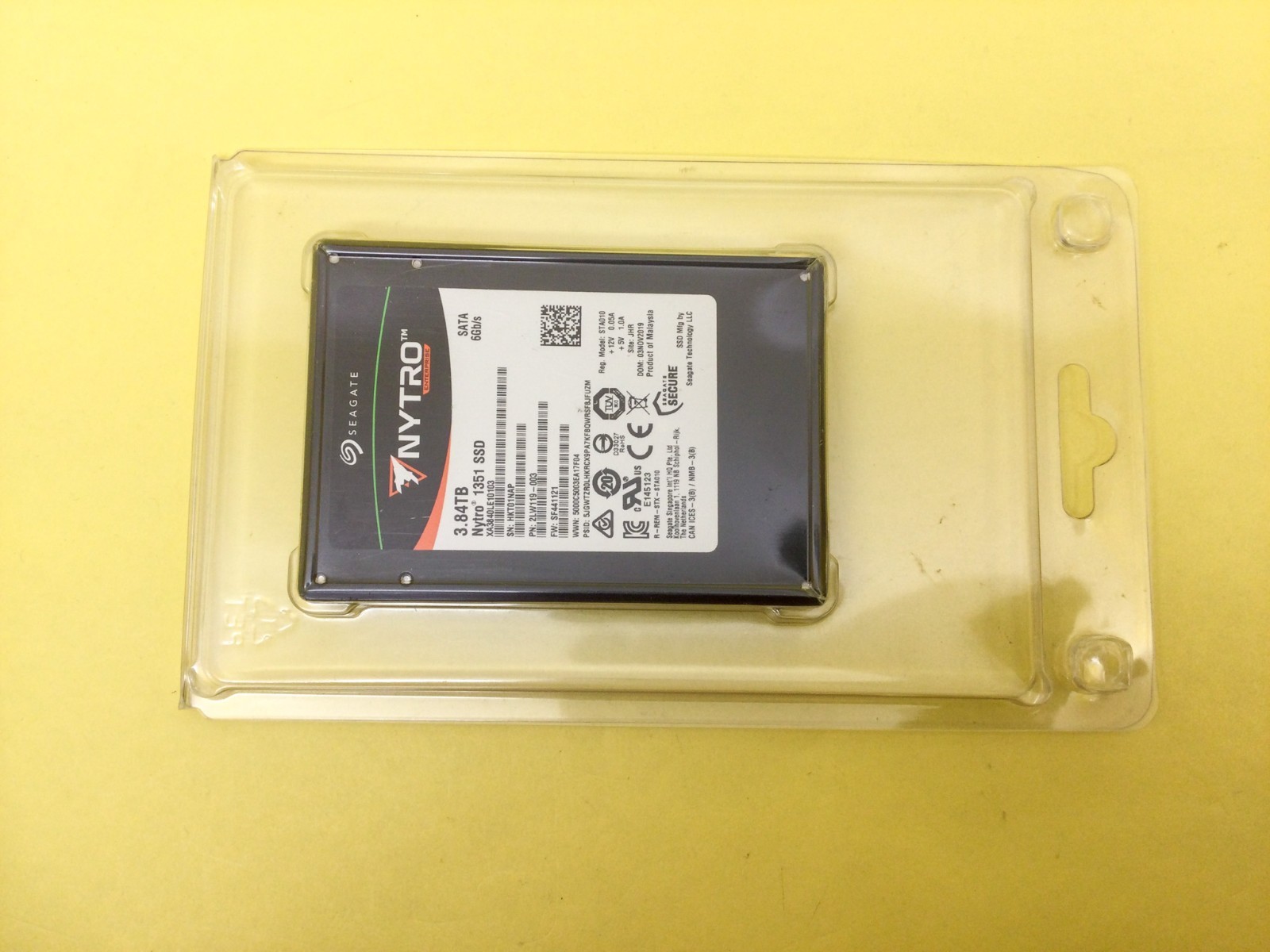 Seagate Nytro 1351 3.84TB SATA 6Gb/s TCG OPAL 2.5in SED SSD XA3840LE10103 New