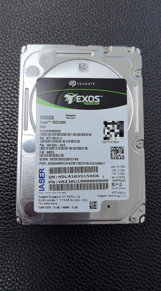 Seagate 1XF200-003 ST600MM0009 600G SAS 10K 12G 2.5" hard drive
