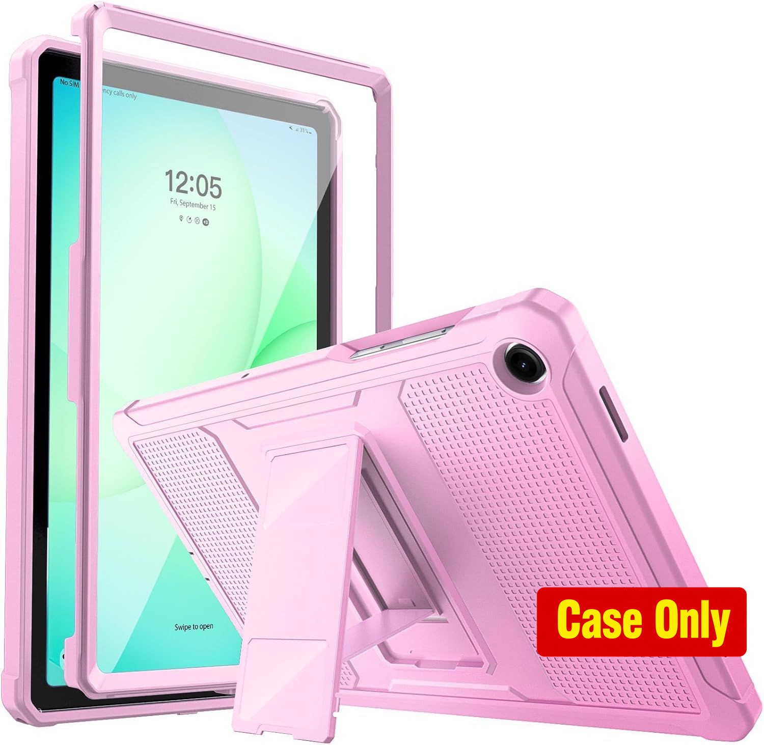Rugged Shockproof Stand Case for Samsung Galaxy Tab A11+ 11-Inch 2026, Flowers P