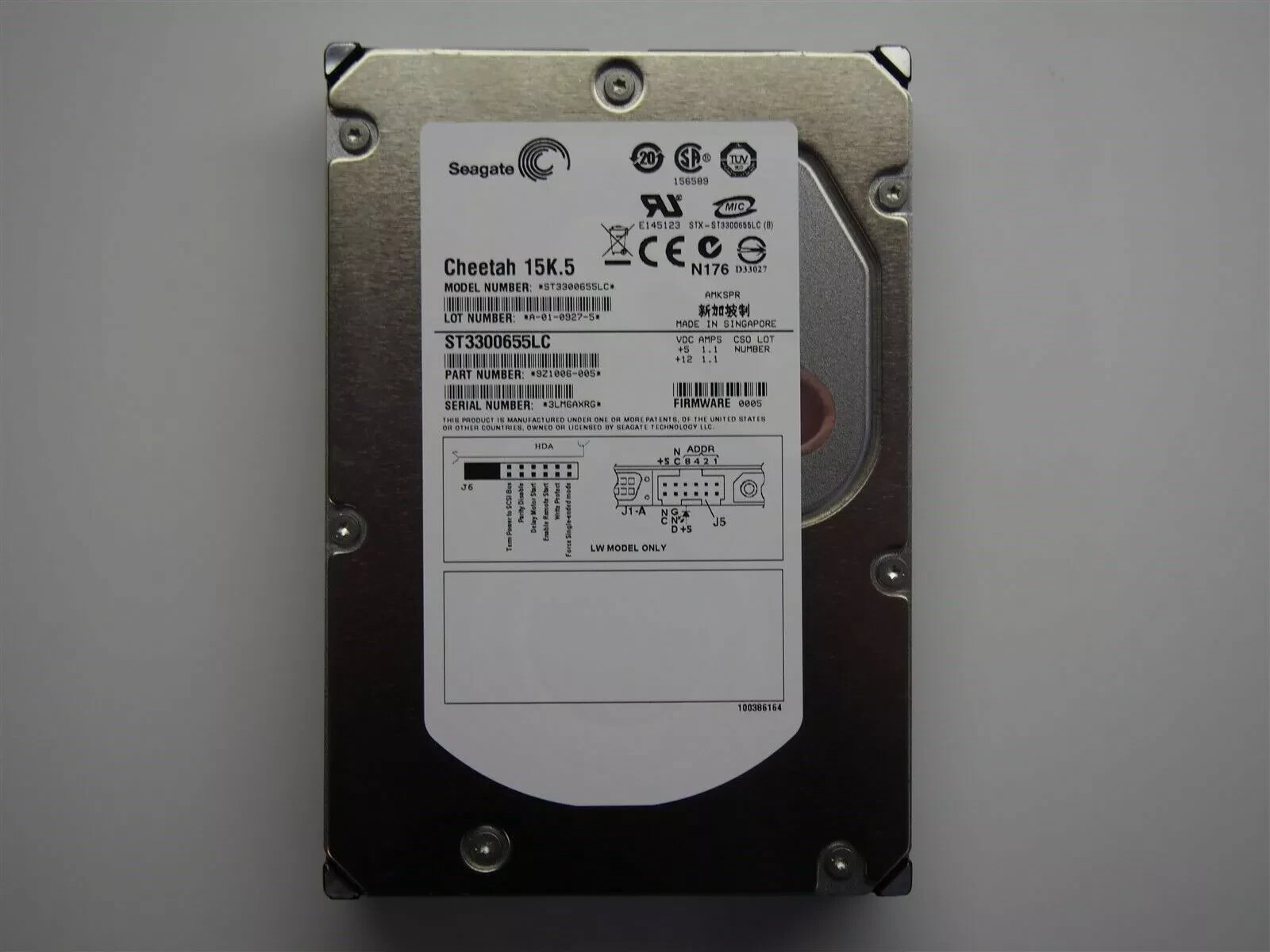 for Seagate ST3300655LC Cheetah 15K.5 300GB Internal 15000RPM 3.5" Hard Drive