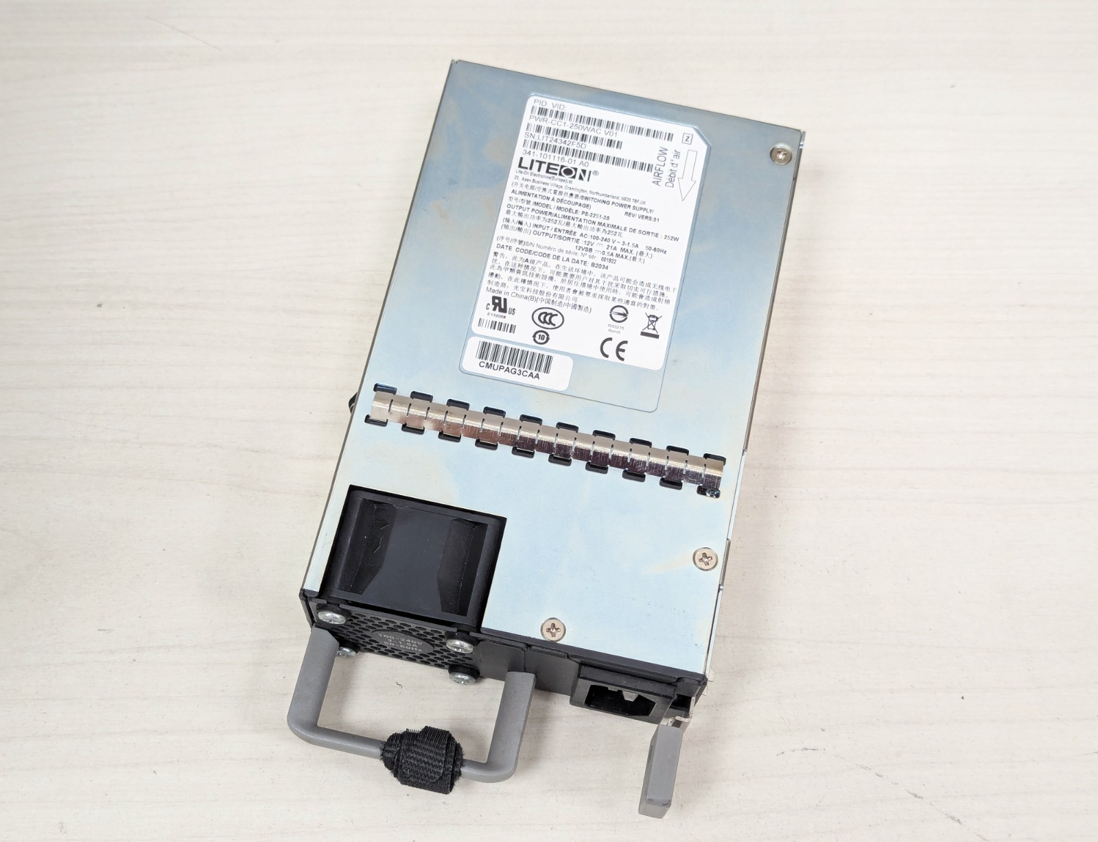 Cisco PWR-CC1-250WAC Switching Power Supply 341-101116-01