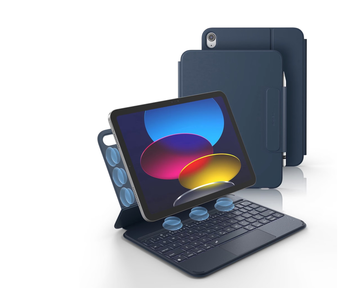 Dexnor DK010 Keyboard Case iPad A16 11th Gen & iPad 10th Gen Blue