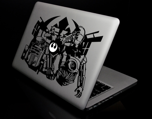 Star Wars R2 & C-3PO Moment Vinyl Decal for Apple Macbook Air Macbook Pro Laptop