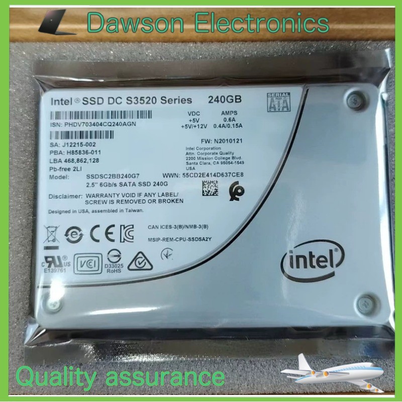 Intel DC S3520 Series 240GB 2.5" SATA 6Gbps SSDSC2BB240G7 Solid State Drive