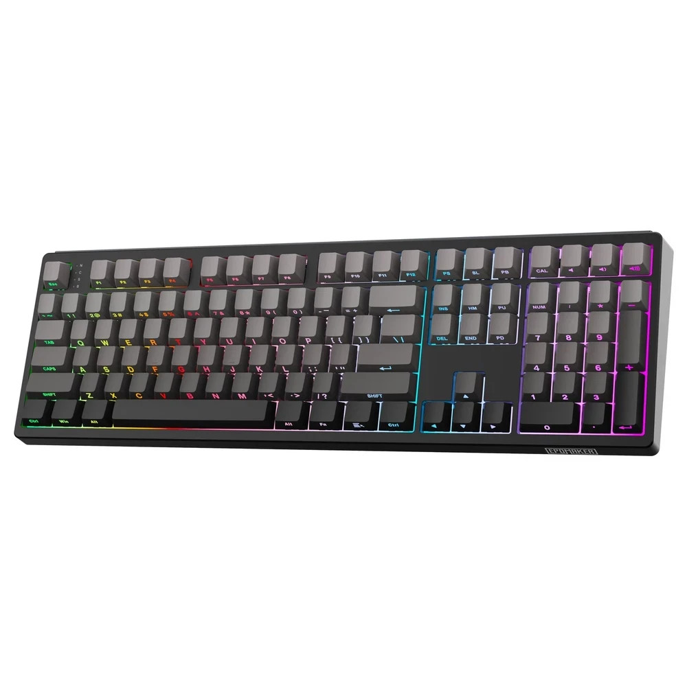 Full Size Mechanical Keyboard Wireless 8000mAh RGB Backlight Sea Salt Silent