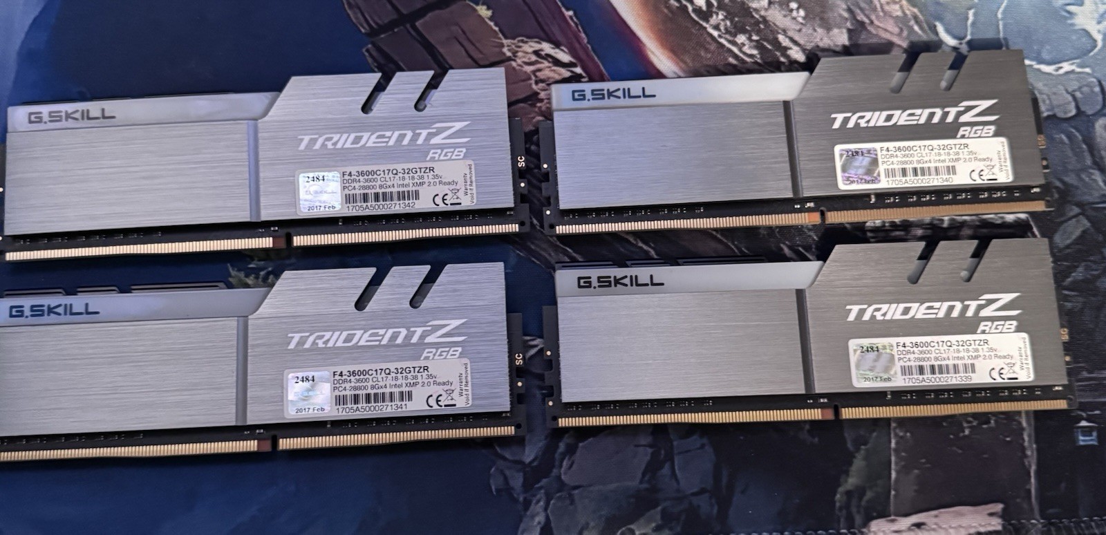G.SKILL Trident Z RGB 32GB (4x8GB) DDR4-3600 DIMM 288-Pin XMP 2.0