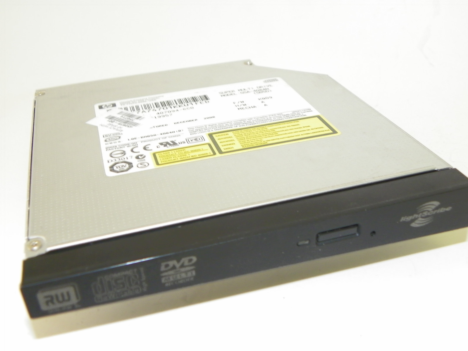 GSA-4084N Super DVD+/-RW LightScribe HP dv2000 dv6000 dv9000 Drive 431410-001