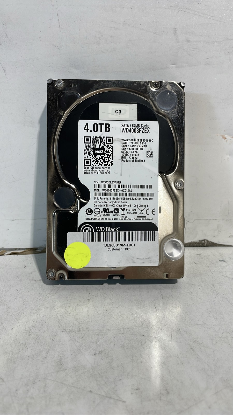Western Digital WD Black 4TB WD4003FZEX SATA 6Gb/s 7200RPM 64MB 3.5" HDD Unit
