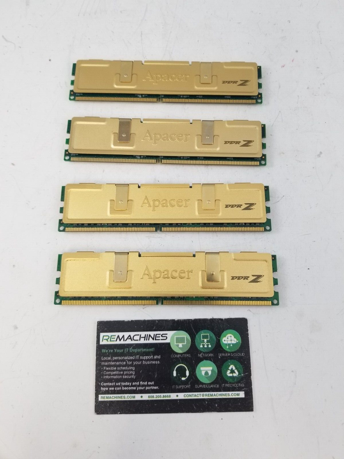 Apacer Technology 4GB 4x1GB DDR2-800 PC2-6400 RAM 78.0AG9I.9K4 TESTED FS