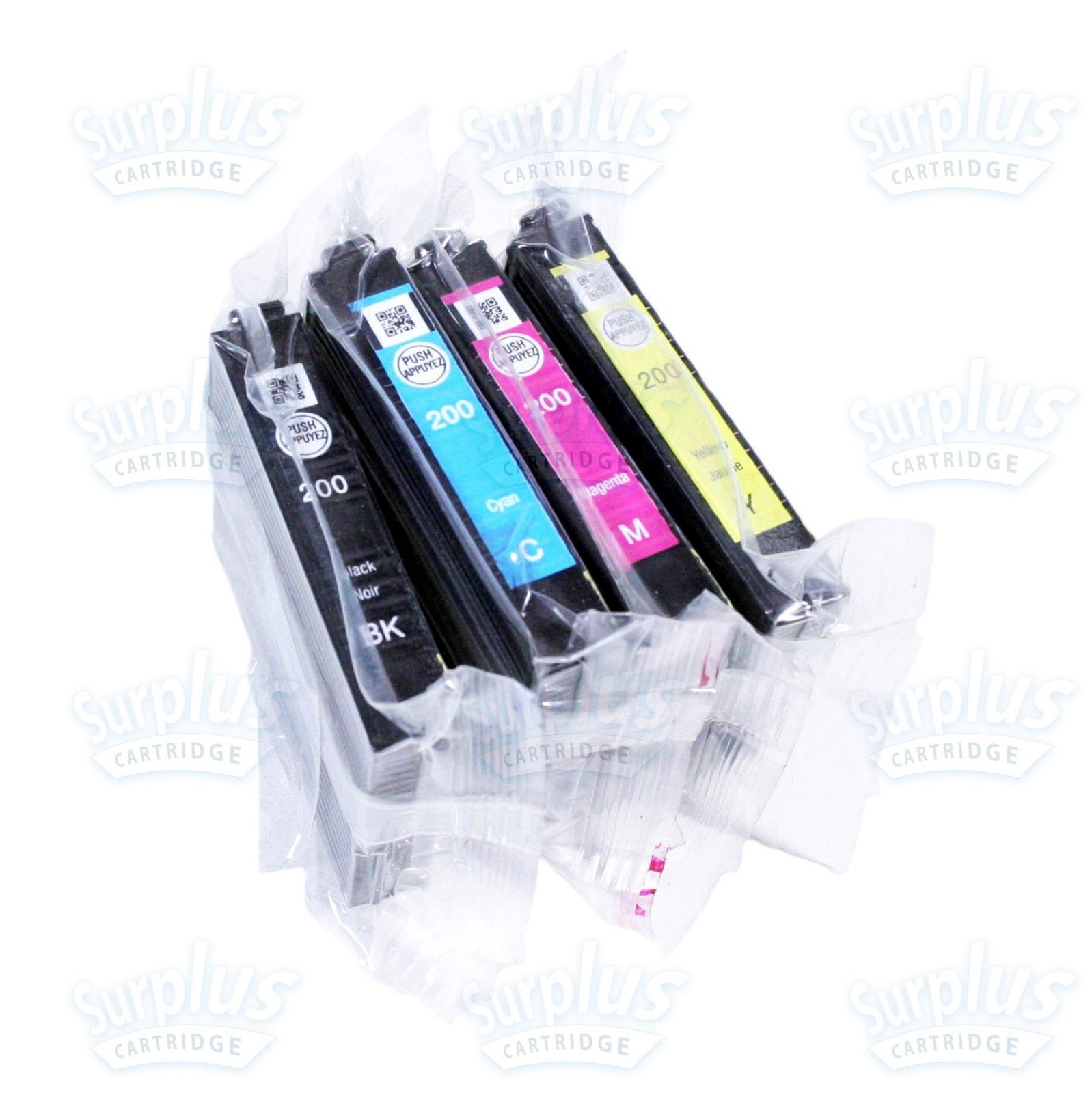 4 Genuine Epson 200 Black & Color XP300 XP310 WF2530 WF2540 WF2520 (NOT Initial)