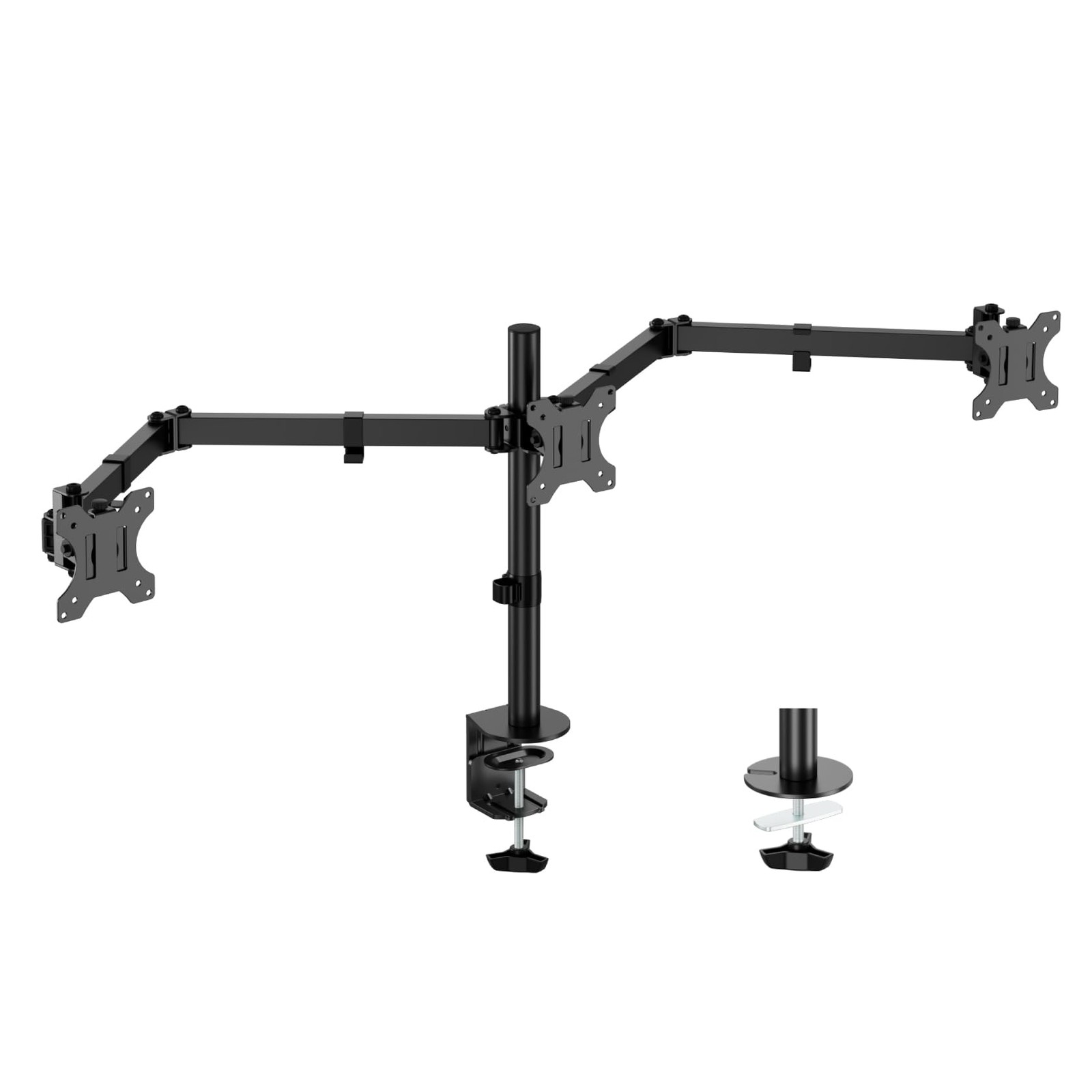 UPGRAVITY Triple Monitor Desk Mount Fits 3 Screens up to 27 inch