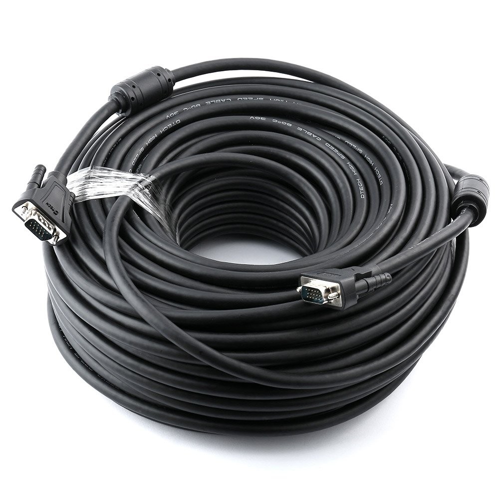 DTECH Heavy Duty 150 Feet Long VGA Cable Male to Male Computer Monitor Cord 1080