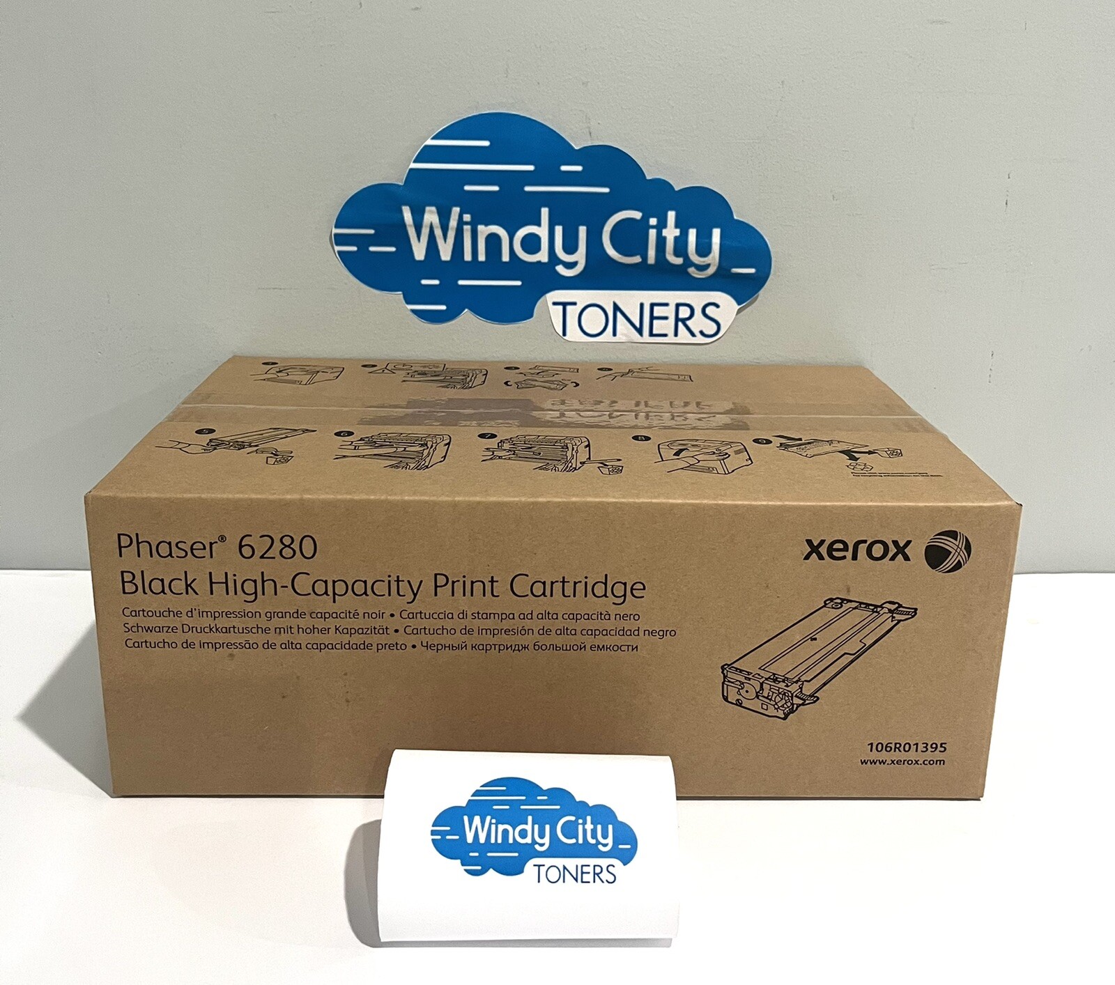 Xerox 106R01395 Black High Yield Genuine Toner Cartridge For Phaser 6280