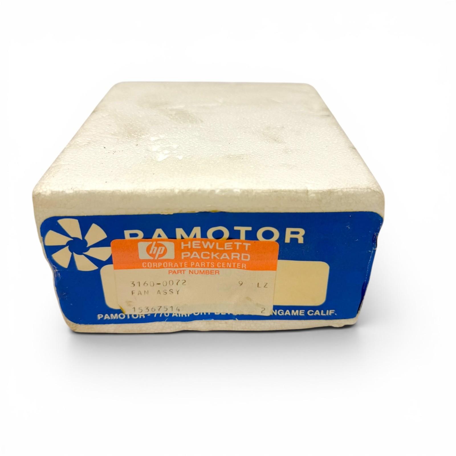 Pamotor 2500S System Papst Thermal Protected Square Cooling Fan HP 3160-0072