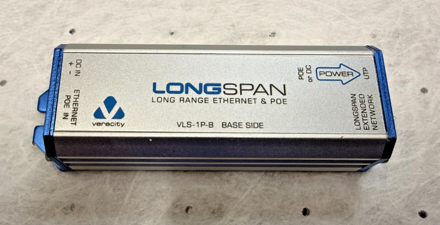 Veracity Longspan VLS-1P-B Long Distance PoE Extender - BASE UNIT