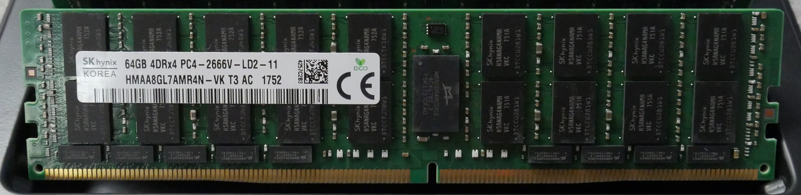 Server memory: SK Hynix 64GB 4DRx4 PC4-2666V 21300MHz ECC HMAA8GL7AMR4N-VK