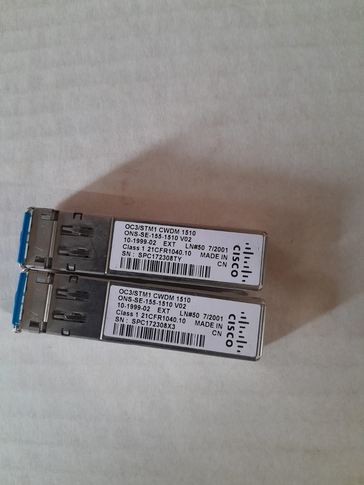 Cisco ONS-SE-155-1510 SFP OC-3/STM-1 CWDM 1510nm Optic Module