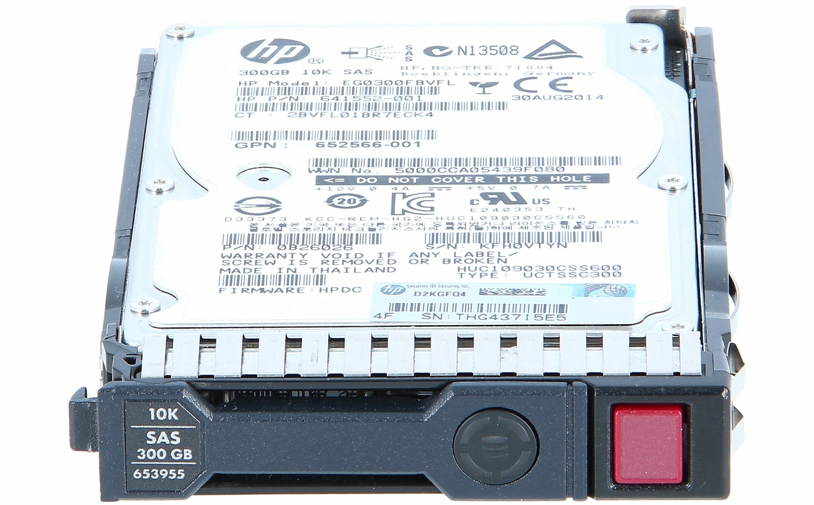 HP EG0300FBVFL 641552-001 507129-004 300GB 10K 2.5" SFF SAS HARD DRIVE Gen9 G8