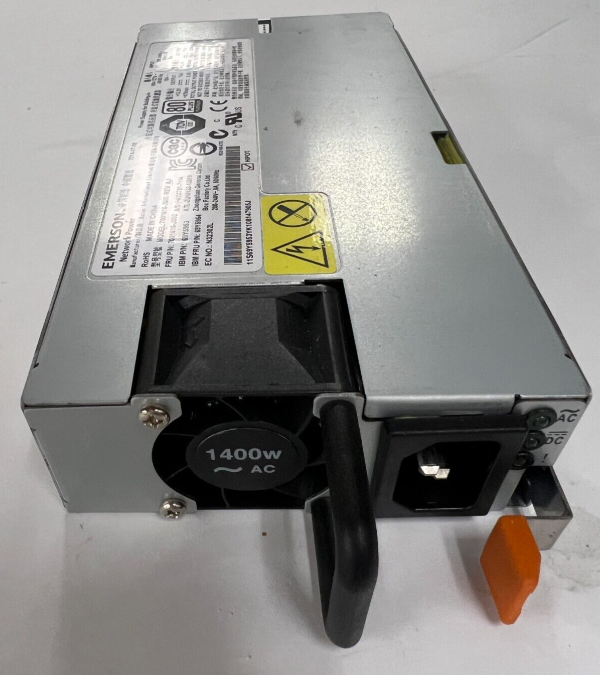 IBM Emerson 1400W 80 Platinum Plus Power Supply 7001616-J000 69Y5953