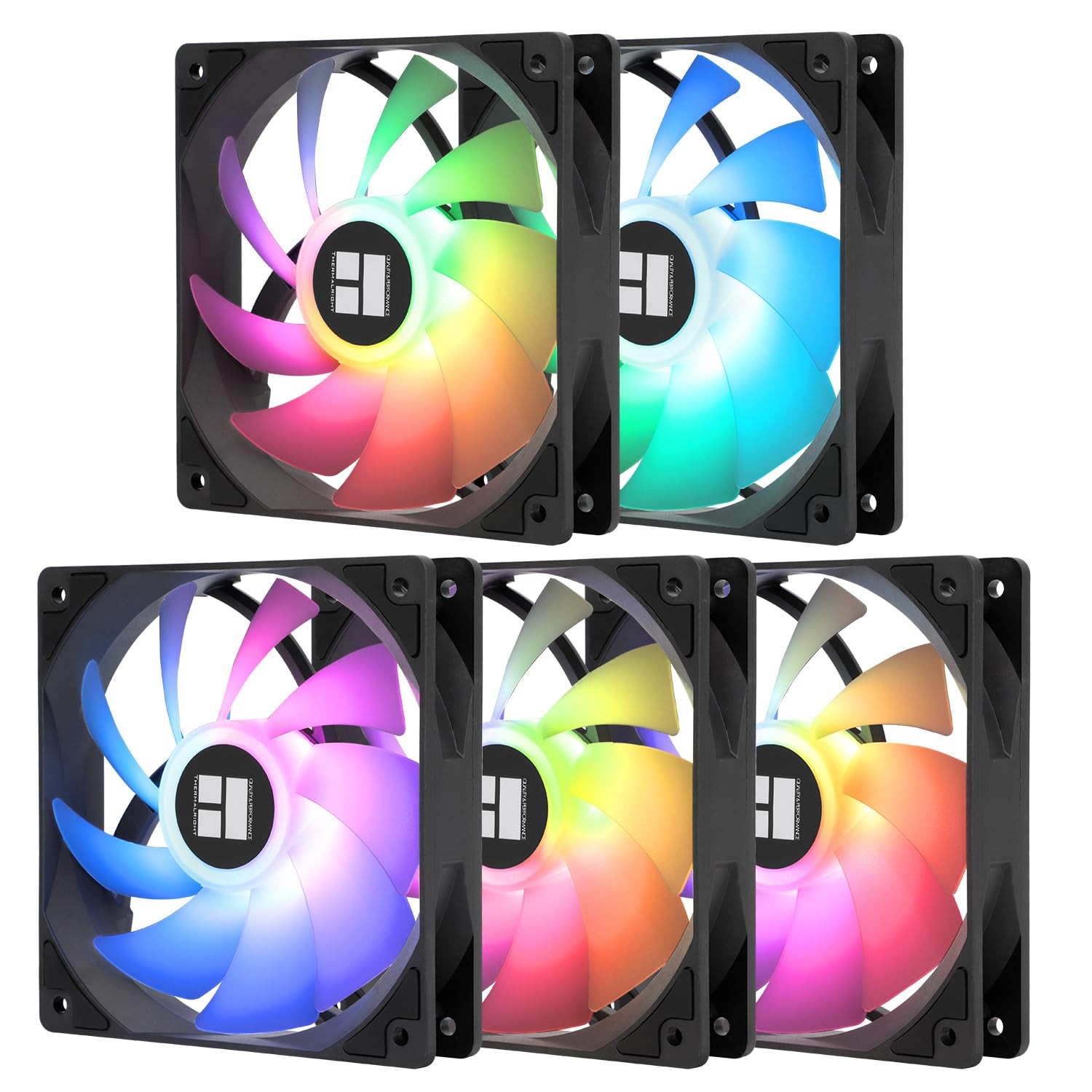 Thermalright TL-C12C-S 120mm ARGB 4pin PWM CPU Case Cooler Fan X5
