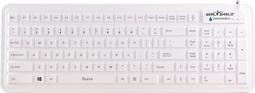 Seal Glow Waterproof Silicone Backlit Keyboard With Magnetic Backing - SW106G2M