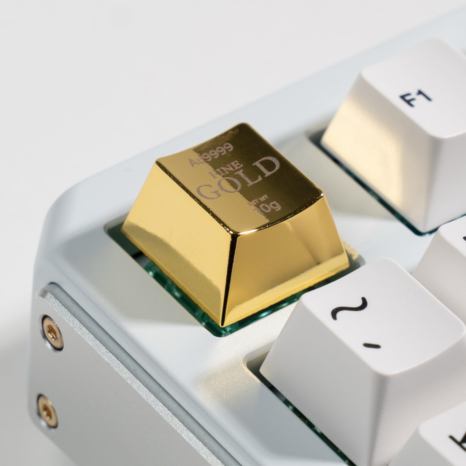 Artisan Zinc Alloy Keycap For Mechanical Keyboard ESC Key 1U MX Gold IDP01