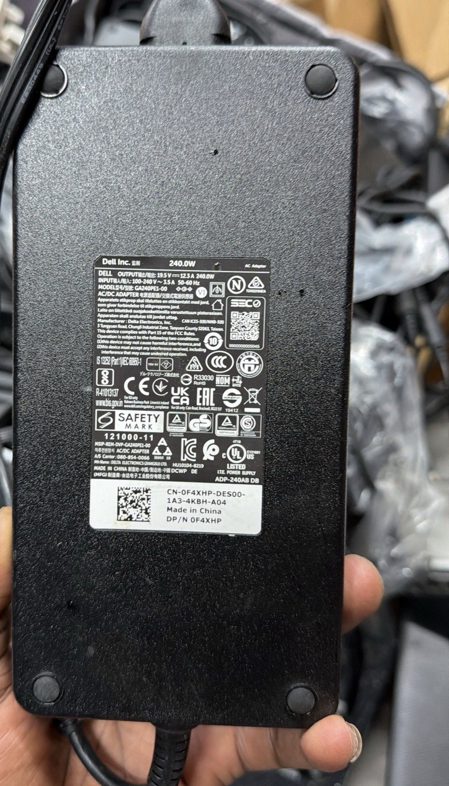 (Lot of 60) Dell 240W 19.5V 12.3A AC Adapter Charger - Tested/Working
