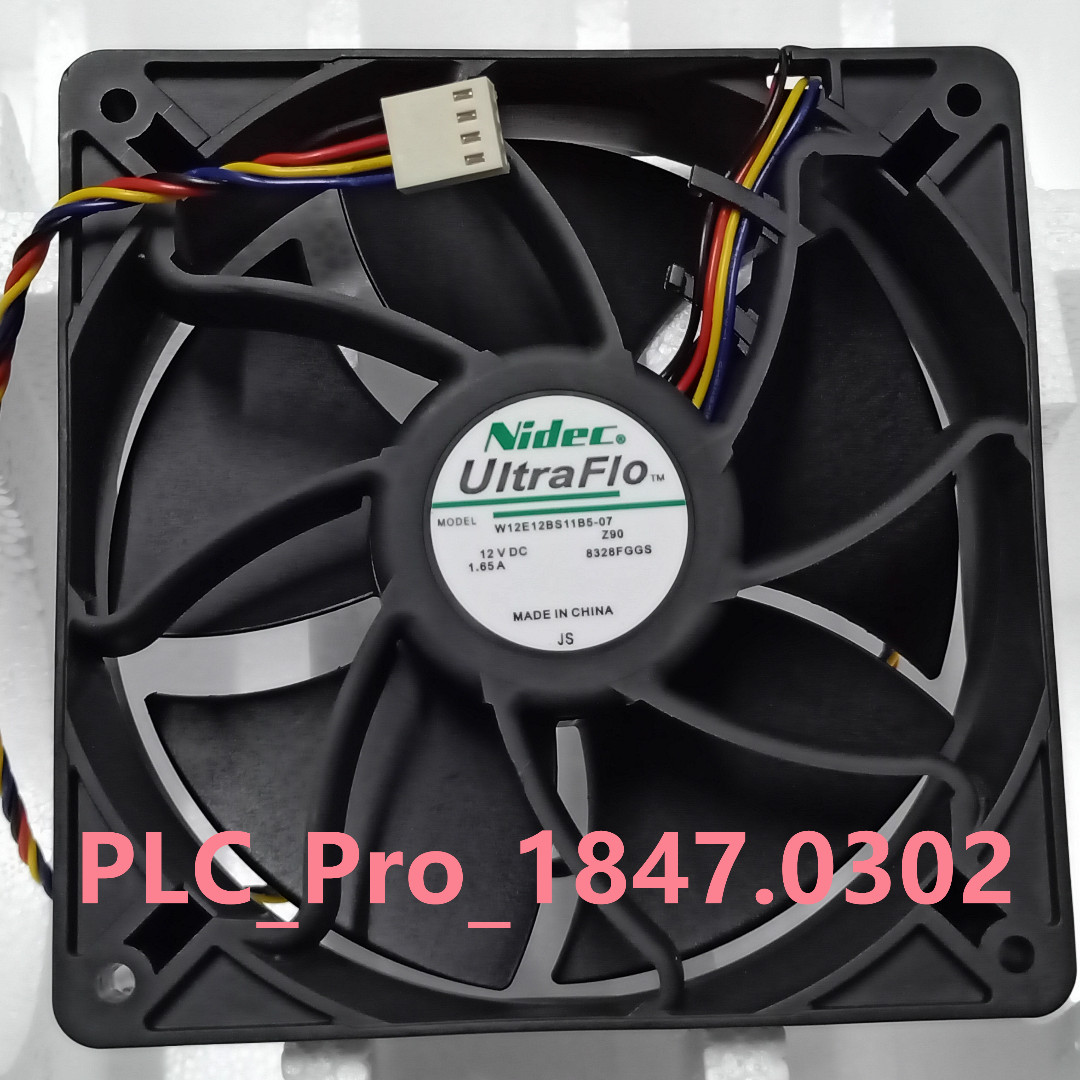 1PCS NEW Nidec Ultraflo W12E12BS11B5-07 120 × 120 × 38 mm Antminer Cooling Fan