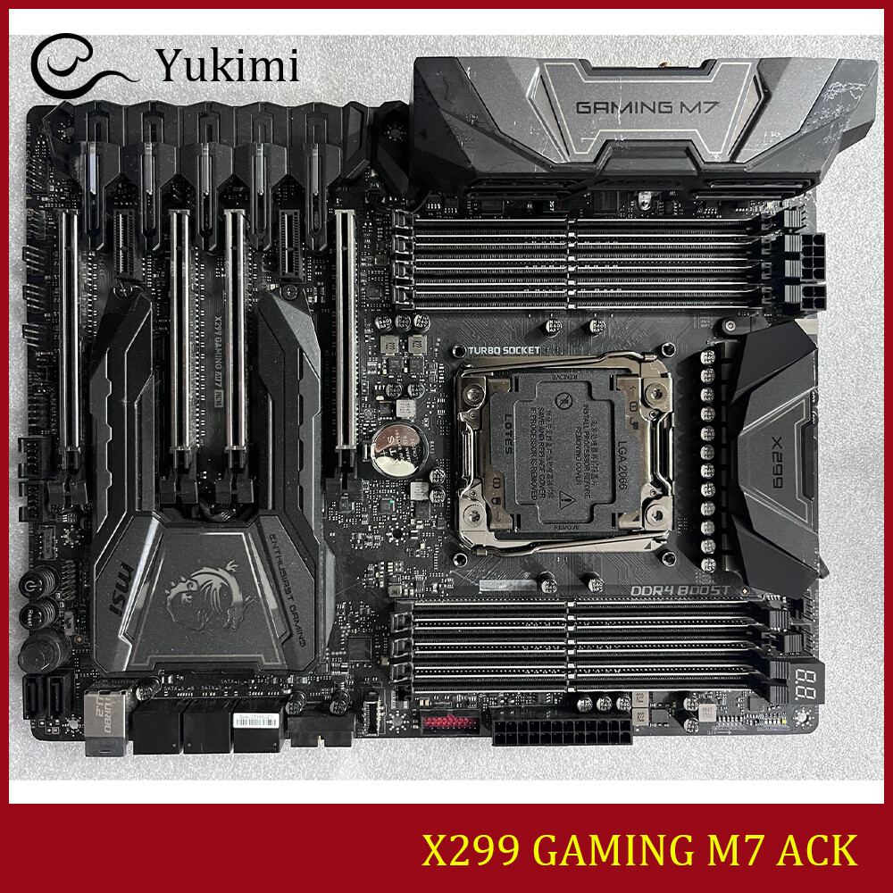FOR MSI X299 GAMING M7 ACK DDR4*8 LGA2066 Intel 128GB ATX Motherboard Test OK