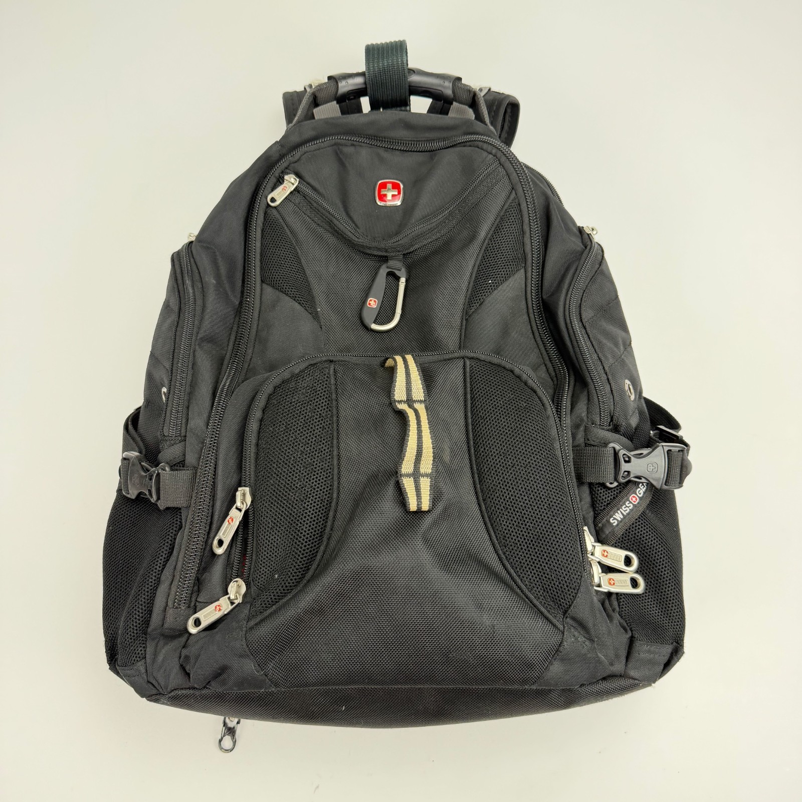SwissGear 1900 ScanSmart Laptop Backpack Black TSA Friendly Travel Work Bag