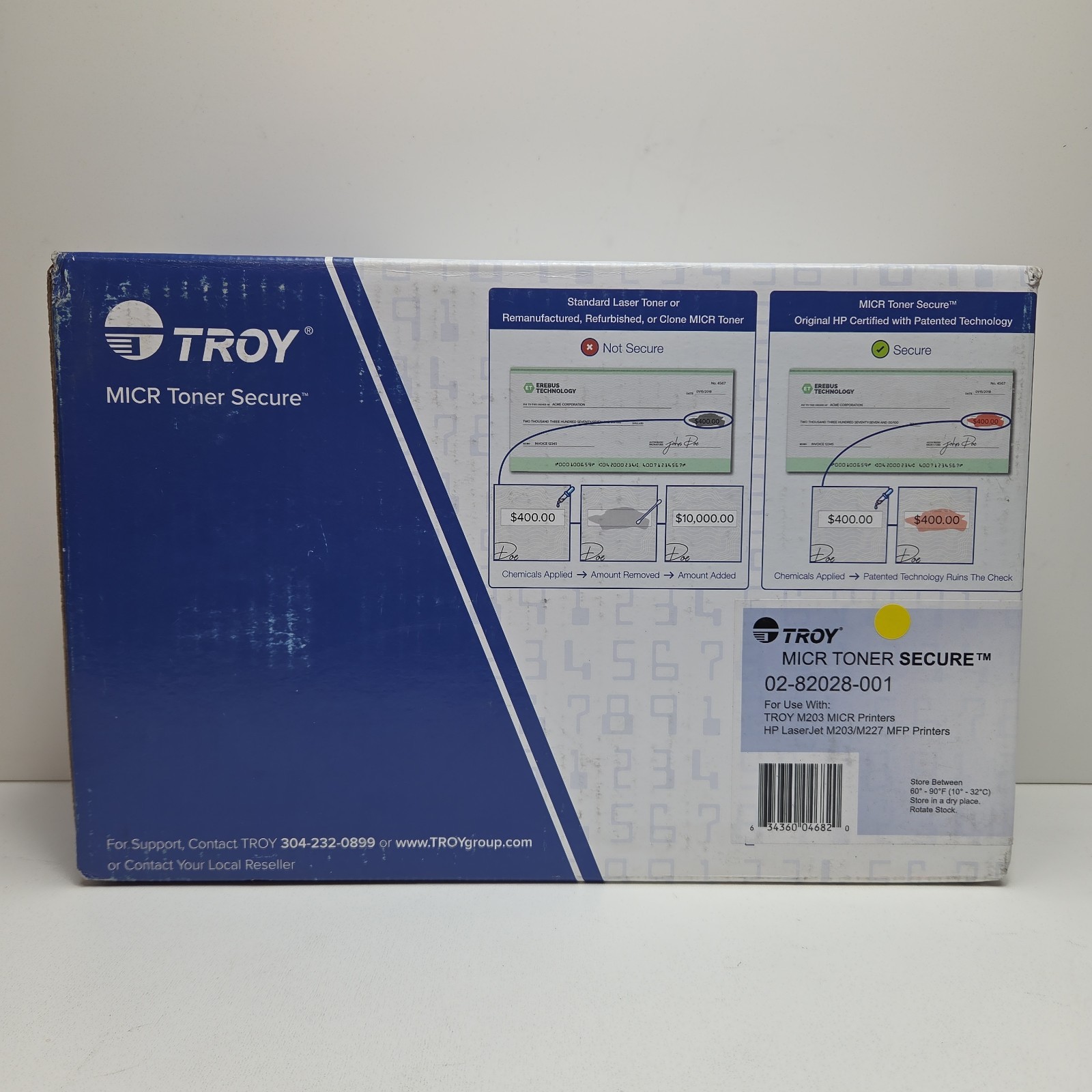NEW OEM - TROY MICR TONER for HP 30A - 02-82028-001 for HP M203 M227 MICR