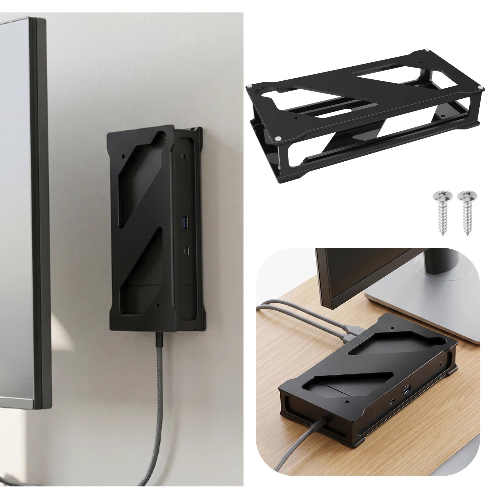 Acrylic Mount for Dell WD19 WD19S WD19DC WD19DCS WD19TB WD19TBS WD22TB4 Holder