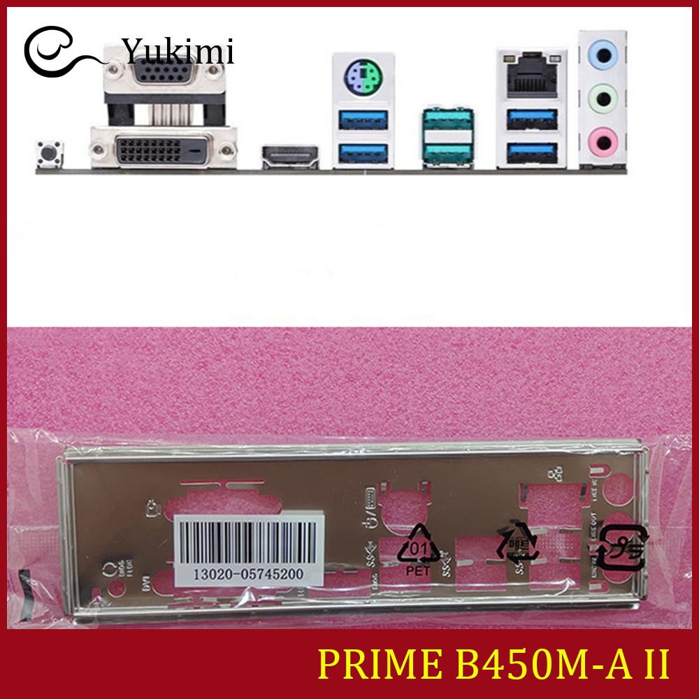 NEW FOR ASUS PRIME B450M-A II Ｍotherboard I/O Shield Backplate