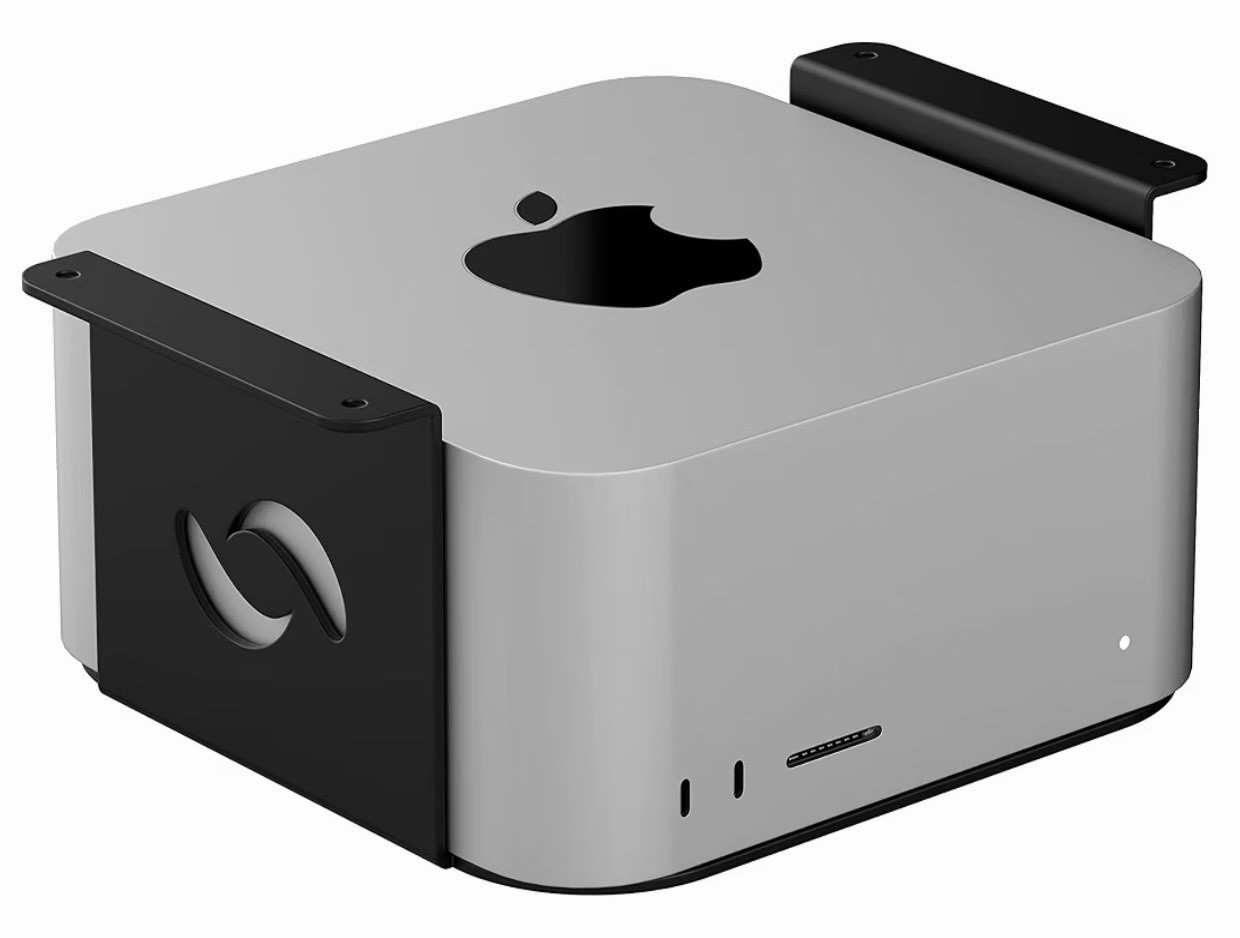 Humancentric Under Desk Mount Bracket For Apple Mac Studio M1 M2 M3 M4 Black NEW
