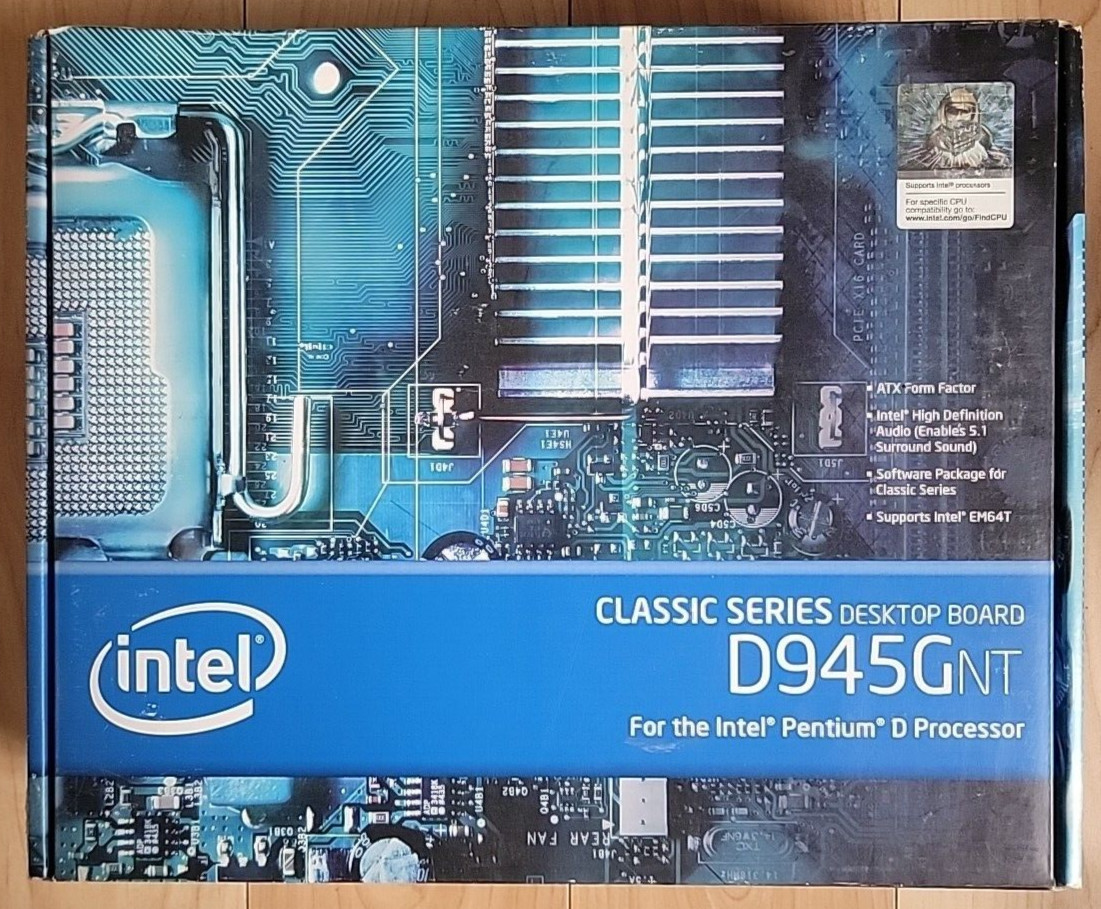 Intel D945GNT Board Motherboard LGA775 Desktop For D Processor NEW Sealed - READ