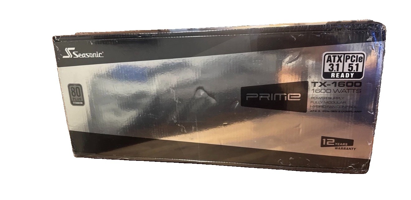 Seasonic Prime PX-1600 ATX 3.1 PCIe 5.1 80+ Platinum Fully Modular Power Supply