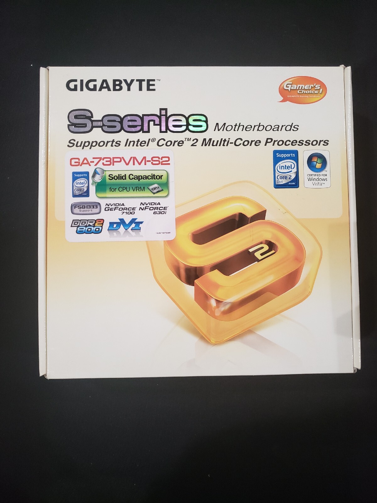 GIGABYTE Brand S-Series GA-73PVM-S2 MOTHERBOARD Mainboard in ORIGINAL BOX